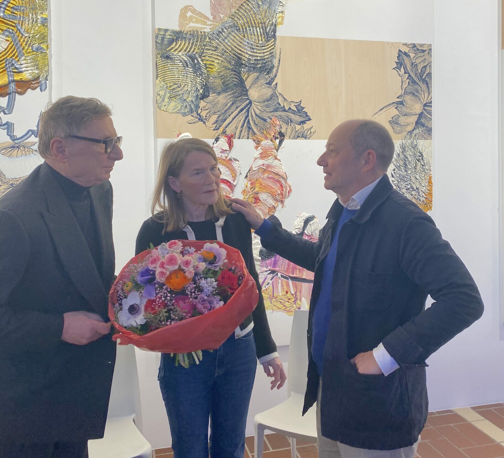 Finissage Pia Fries tausend : einerlei; Rafael Jablonka, Pia Fries, Hans Brändli