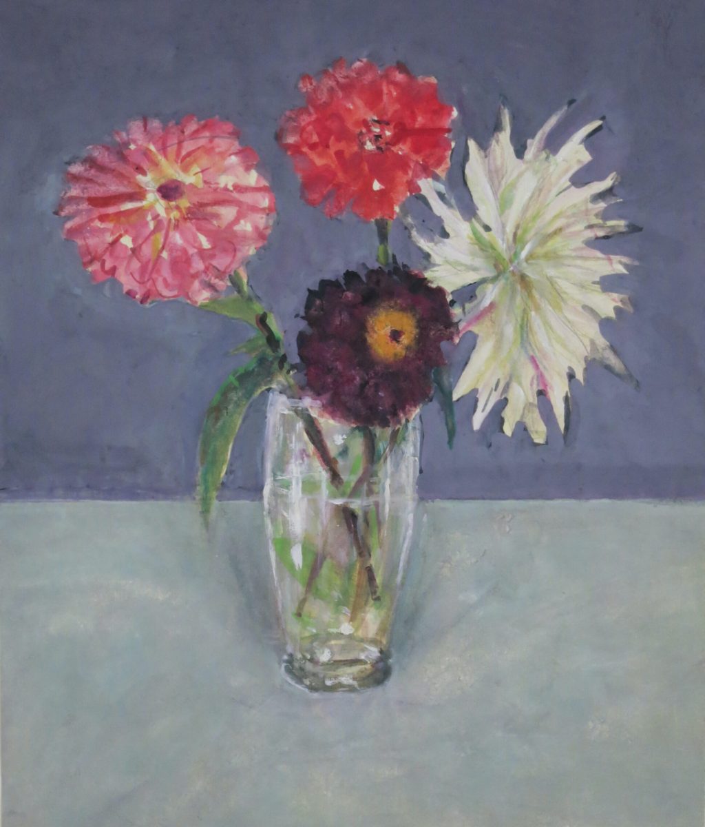 4 Blumen im Glas von Michael Ziegler