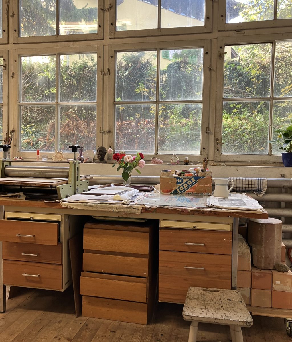 Michael Ziegler, Atelier, Blick aus dem Fenster